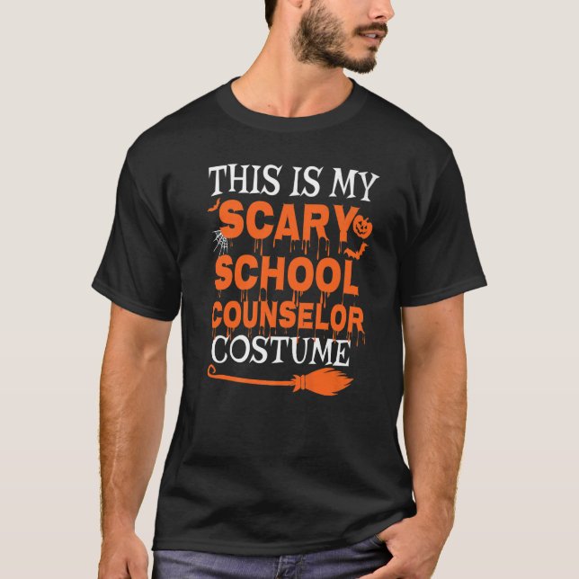 This Is My Scary School Counselor Costume Spooky H T-Shirt (Vorderseite)