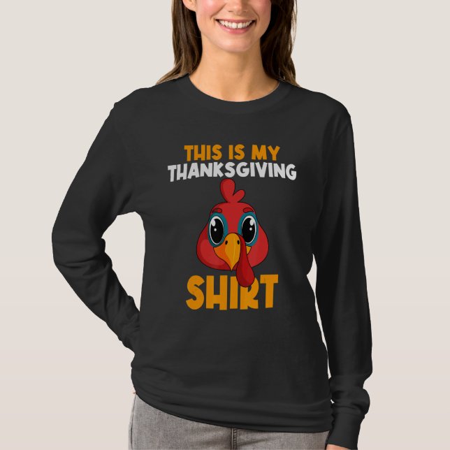 This Is My Thanksgiving  Happy Turkey Day Thanksgi T-Shirt (Vorderseite)
