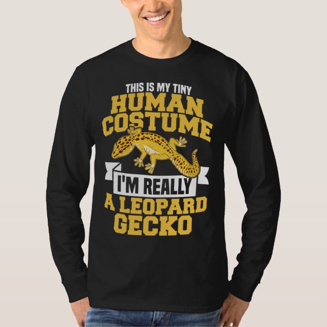 This Is My Tiny Human Costume I´m Really A Leopard T-Shirt (Vorderseite)