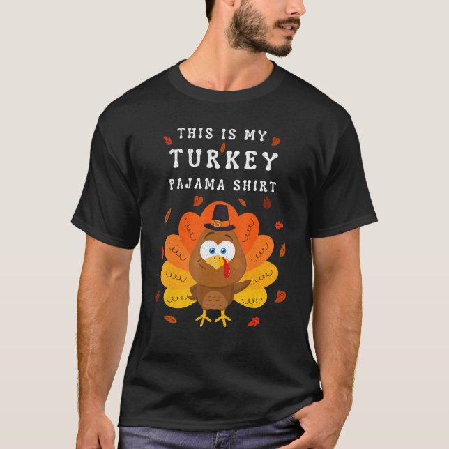 This is My Turkey Pajama Tees  Pajamas Matching Fa (Vorderseite)