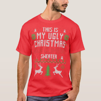 This Is My Ugly Christmas Rock climbing Sweater T-Shirt