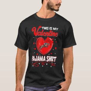 This Is My Valentines Equestrian Pajama For Kids B T-Shirt