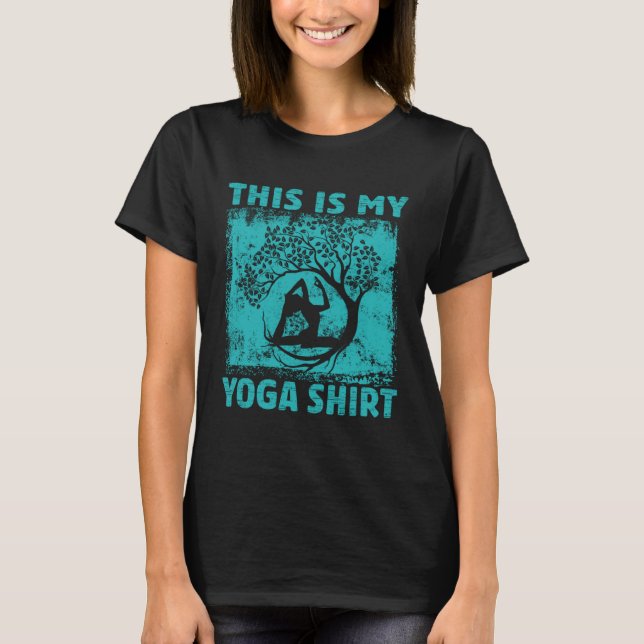 This Is My Yoga   Meditation  Retro Namaste  2 T-Shirt (Vorderseite)