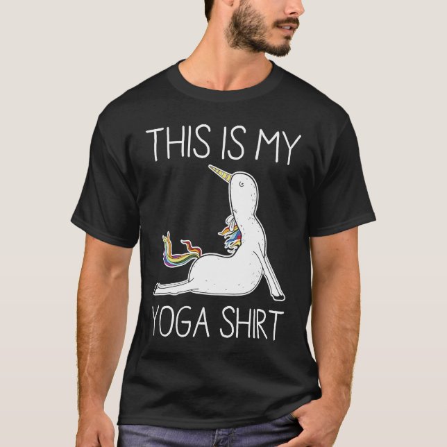 This Is My Yoga  Unicorn T-Shirt (Vorderseite)
