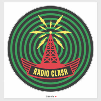 This Is Radio Clash On Pirate Satellite Parody Aufkleber