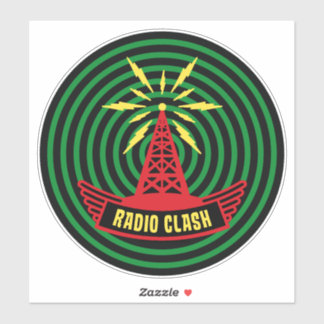This Is Radio Clash On Pirate Satellite Parody Aufkleber