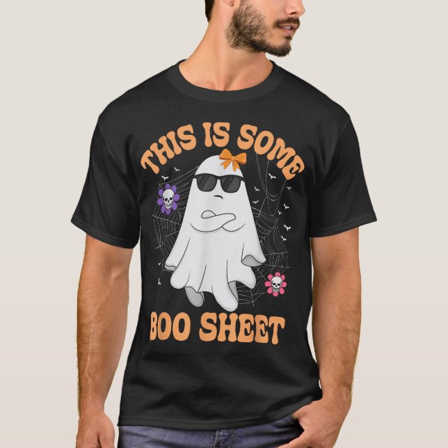 This Is Some Boo Sheet Angry Ghost Halloween Men  T-Shirt (Vorderseite)