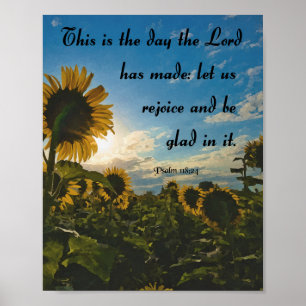 This is the Day, Bible Verse Poster
