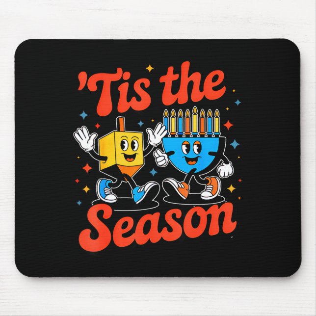 This Is The Season Happy Hanukkah Funny Jewish Cha Mousepad (Vorne)