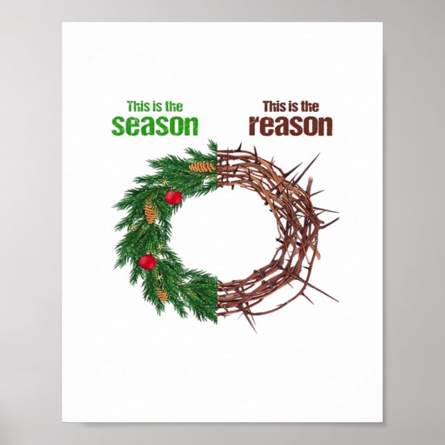 This Is The Season This Is The Christian Christmas Poster (Vorne)