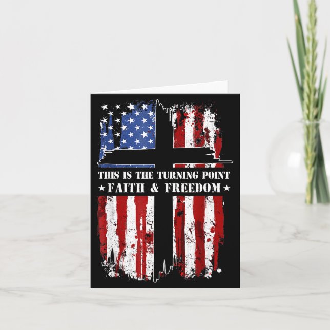 This Is The Turning Int Patriotic Christian Faith  Karte (Vorderseite)