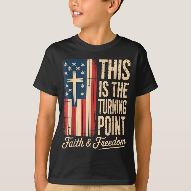 This-is-the-turning-int-patriotic-faith-usa  T-Shirt (Vorderseite)