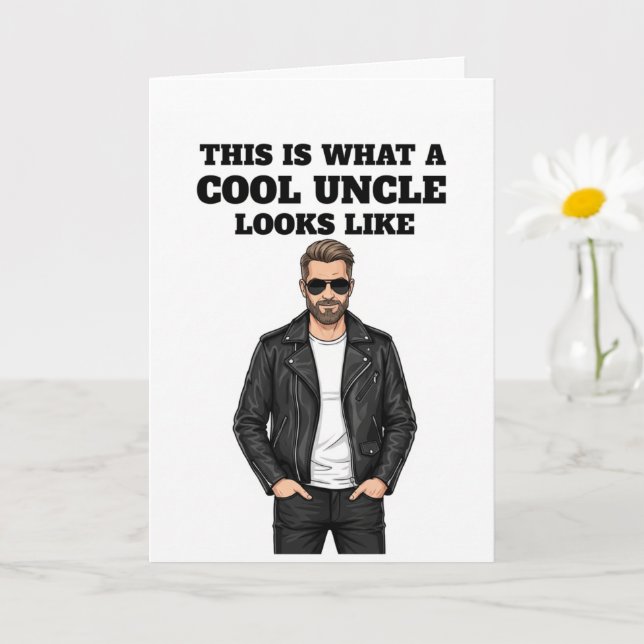 This Is What a Cool Uncle Looks Like Karte (Kleine Pflanze)