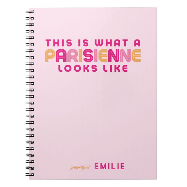 This is What a Parisienne Looks Like Notizblock (Vorderseite)