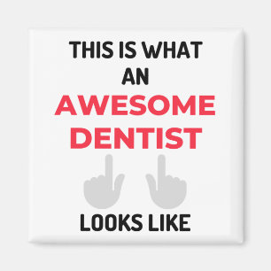 This Is What An Awesome Dentist Looks 2 Magnet