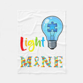 This Little Light Of Mine Autism Awareness Support Fleecedecke