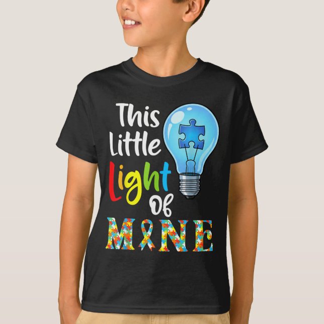 This Little Light Of Mine Autism Awareness Support T-Shirt (Vorderseite)