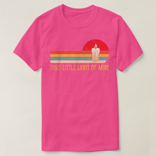 This Little Light ofMine Tshirt Candle Gift Faith  (Design vorne)