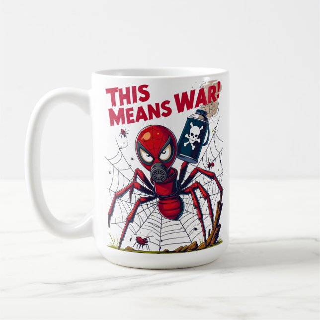 This Means War! – Spider’s Revenge Kaffeetasse (Links)