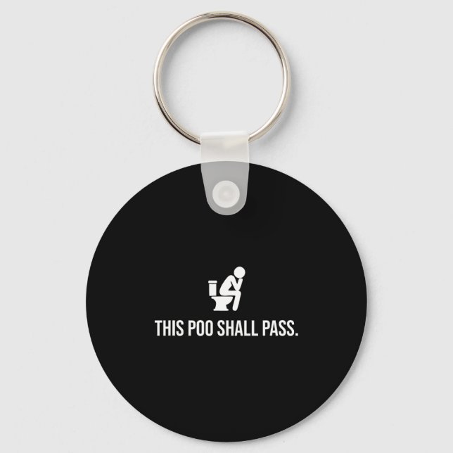 This O Shall P Funny Quote Birthday Party Gag Gift Schlüsselanhänger (Vorderseite)
