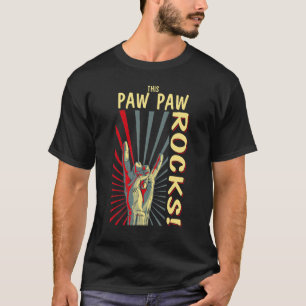 This Paw Paw Rocks Vintage Retro Konzert 70s 80s F T-Shirt