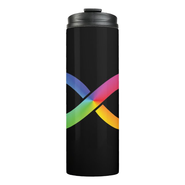This rainbow infinity design can symbolize so many thermosbecher (Vorderseite)
