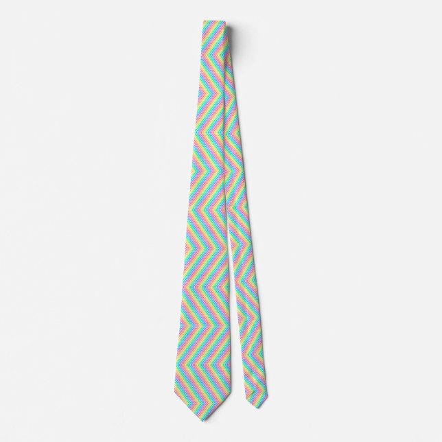 This rainbow pattern necktie krawatte (Vorderseite)