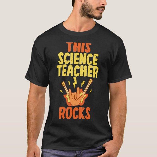 This Science Teacher Rocks T-Shirt (Vorderseite)