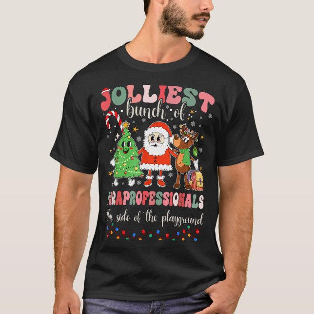 This Side Of The Playground Cute Merry Paras  T-Shirt (Vorderseite)