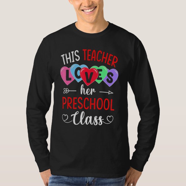 THIS TEACHER LOVES HER PRESCHOOL CLASS Shirts Vale (Vorderseite)