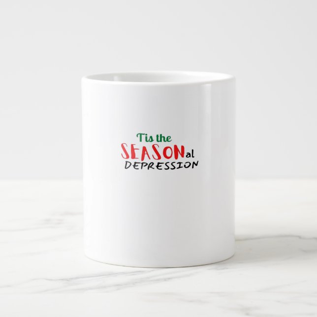 This The Seasonal Depression Holiday Jumbo-Tasse (Vorderseite)