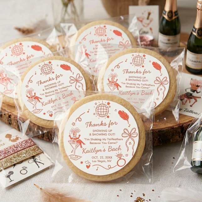 This Wife Is A Showgirl Bachelorette Party Favor Runder Aufkleber (Von Creator hochgeladen)