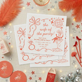 This Wife Is A Showgirl Bachelorette Party Serviette