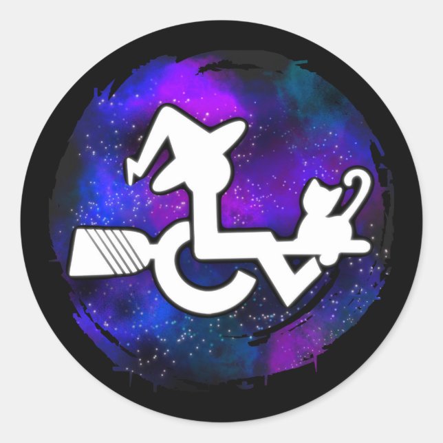 This Witch is Mobile Runder Aufkleber (Vorderseite)