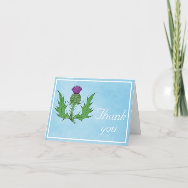 Thistle Danke-Card (Vorderseite)