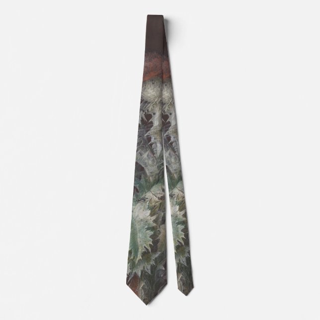 Thistle mit Insekten 1755 Johann C. Dietzsch Krawatte (Vorderseite)