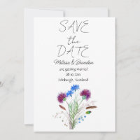 Thistle Scottish Floral Blume Rustic Wedding
