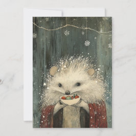 Thistle the Hedgehog | Woodland Whimsy  Feiertagskarte