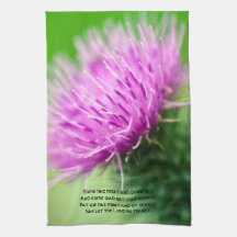 Thistle und Selkirk Grace Küchenhandtücher