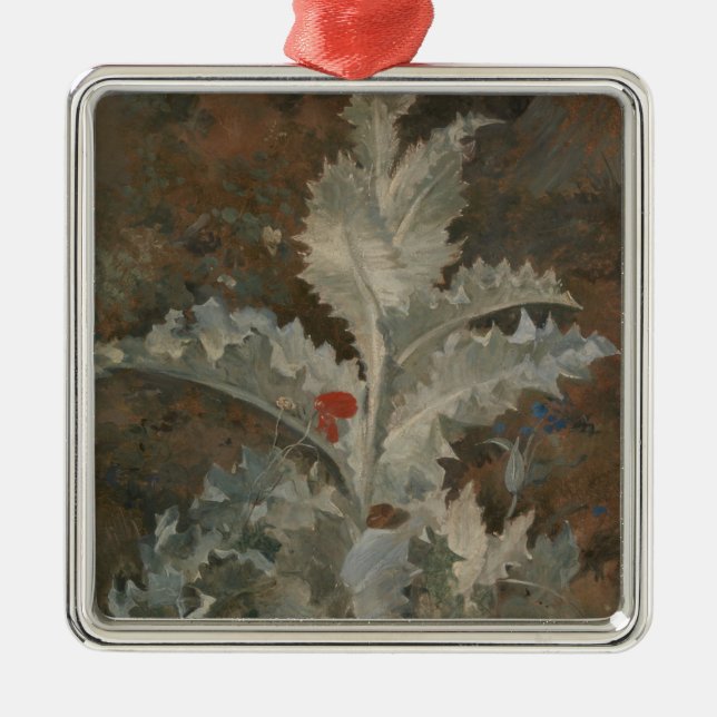 Thistle (von John Crome) Ornament Aus Metall (Vorne)