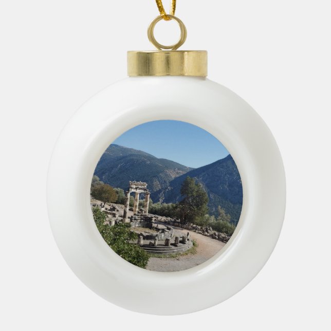 Tholos of Athena Delphi Greece Souvenir Ornament (Vorderseite)