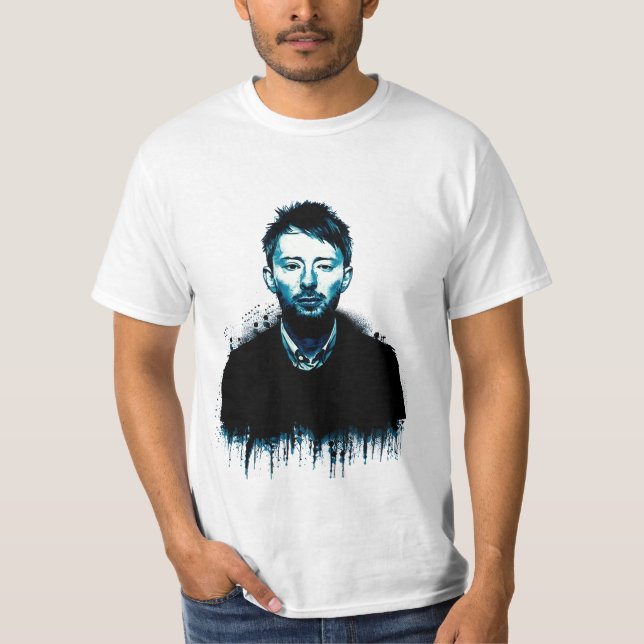 Thom Yorke Art Print von omiero T-Shirt (Vorderseite)