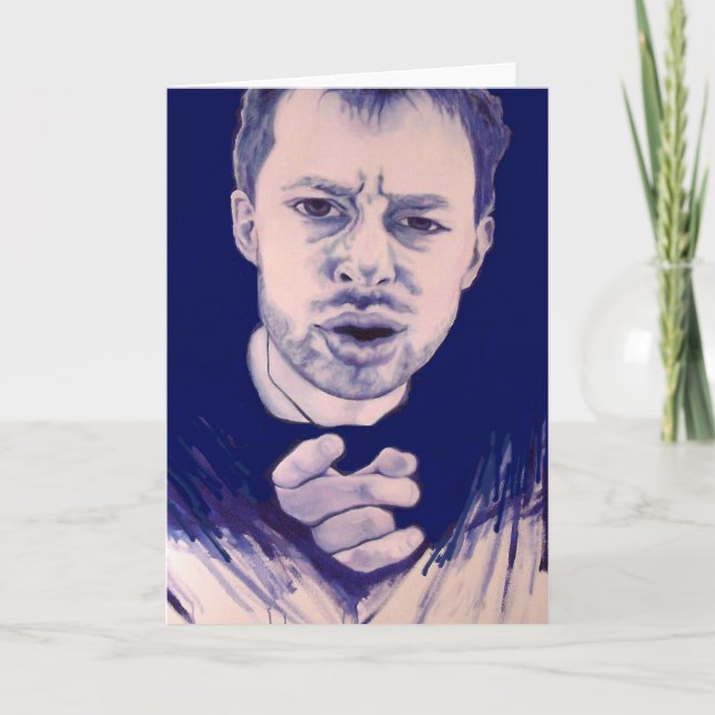 Thom Yorke Radiohead Greeting Card Music Fan Karte (Vorderseite)