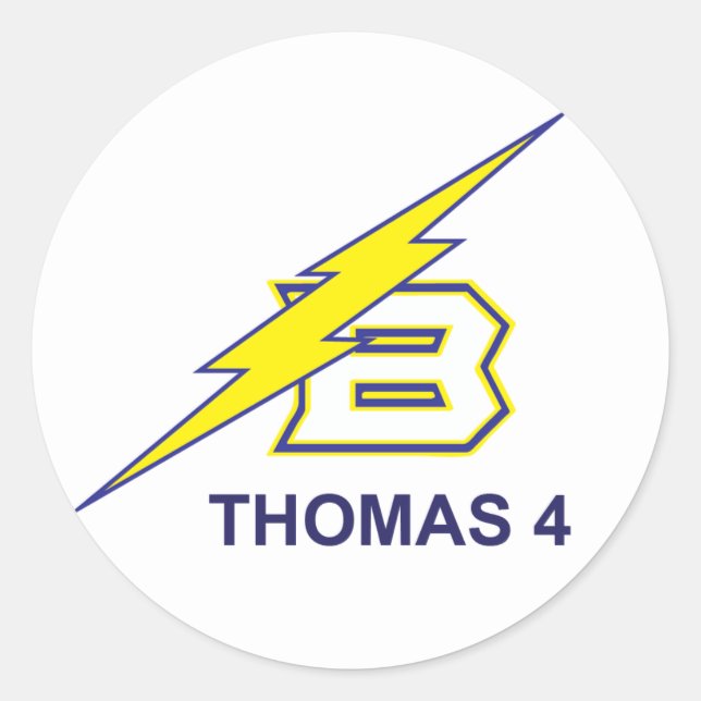 Thomas 4 runder aufkleber (Vorderseite)