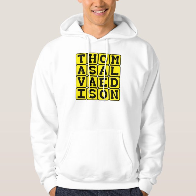 Thomas Alva Edison, American Inventor Hoodie (Vorderseite)