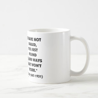 Thomas Alva Edison, der nicht 10.000 Möglichkeiten Tasse