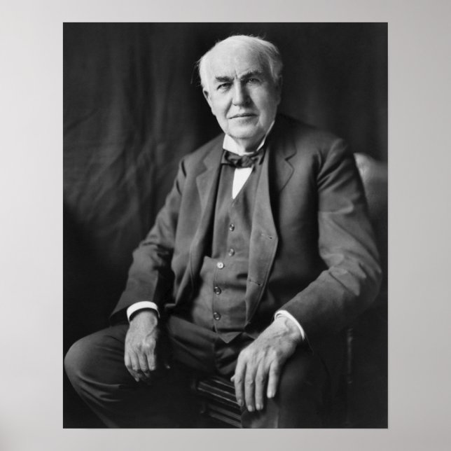 Thomas Alva Edison Portrait Poster (Vorne)