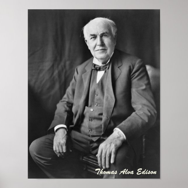 Thomas Alva Edison Poster (Vorne)