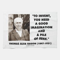 Thomas Alva Edison, zum des Fantasie-Stapels des