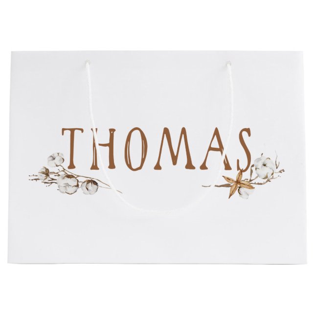 Thomas Birthday Große Geschenktasche Geschenktüte (Vorderseite)